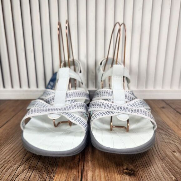 Jambu Bay Water Ready Vegan Sandals Women's Size 10 M Gray White Strappy J2BAY65 - Picture 3 of 11